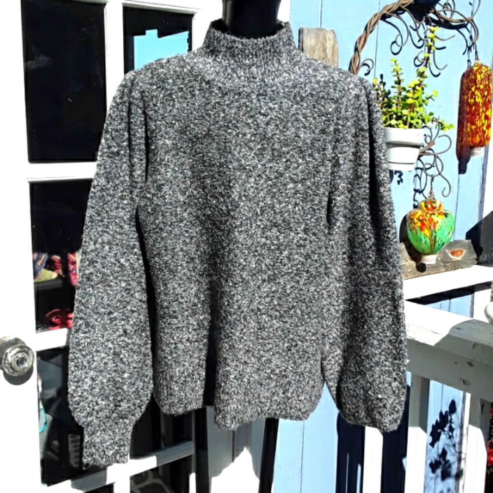 Marled heather sweater